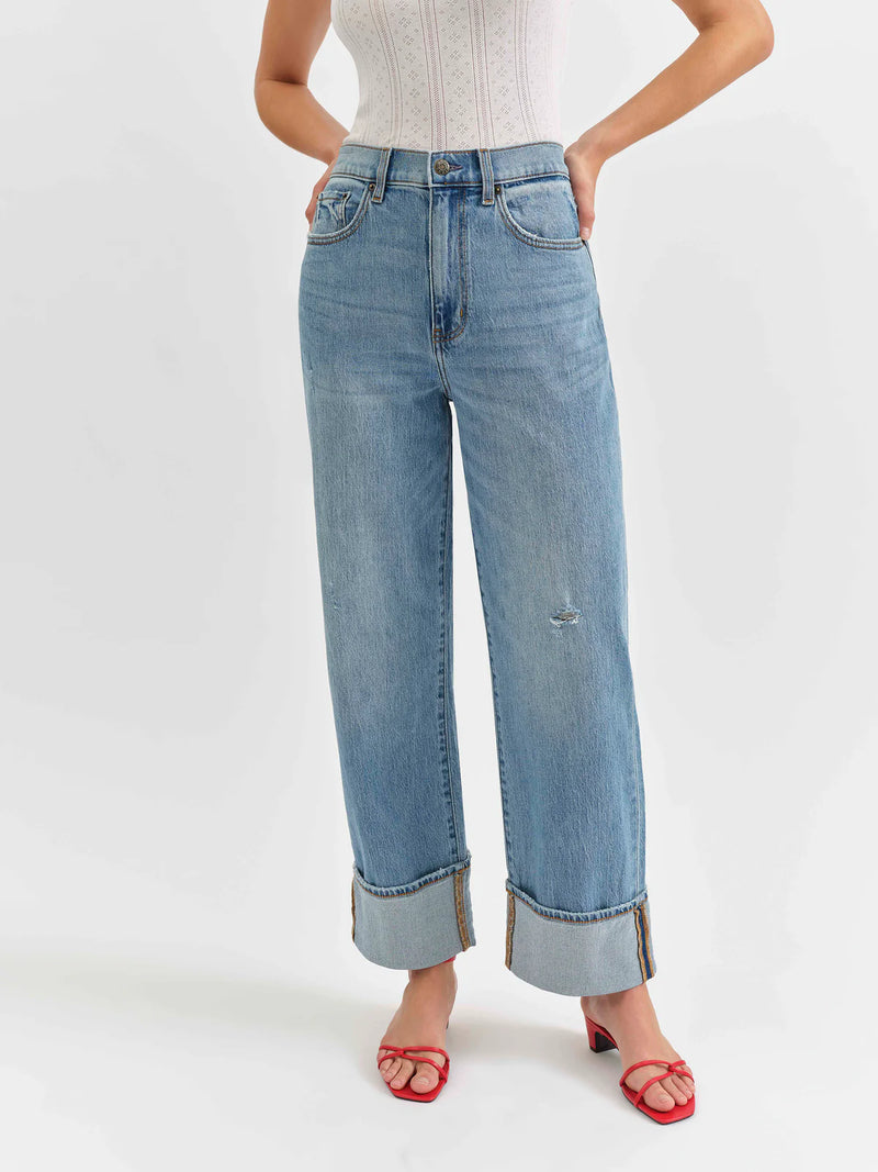 Eastside Wide Leg Cuff Denim