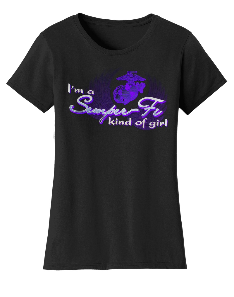 Semper Fi Kind of Girl Ladies USMC T-Shirt