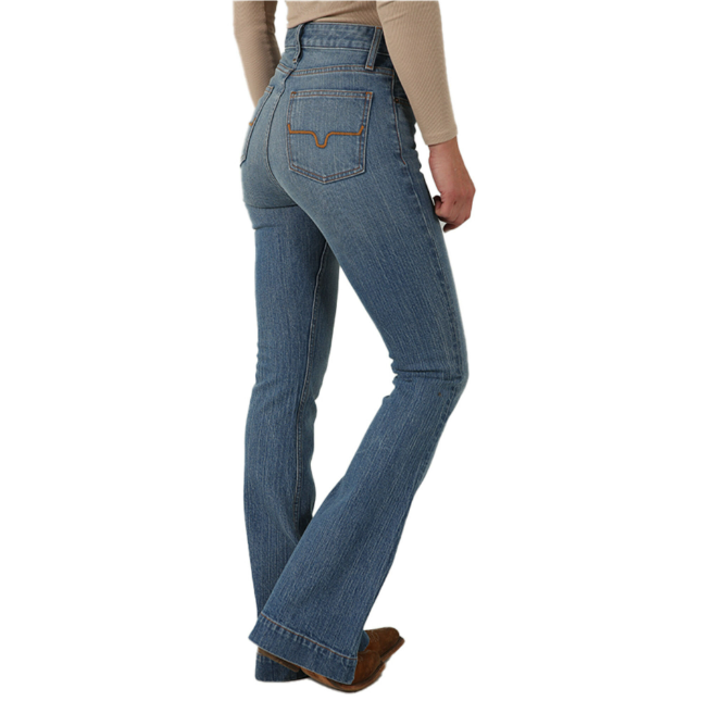 Kimes Ranch Ladies Jennifer Mid Wash Denim Trouser Jeans WJE0000008-BL036