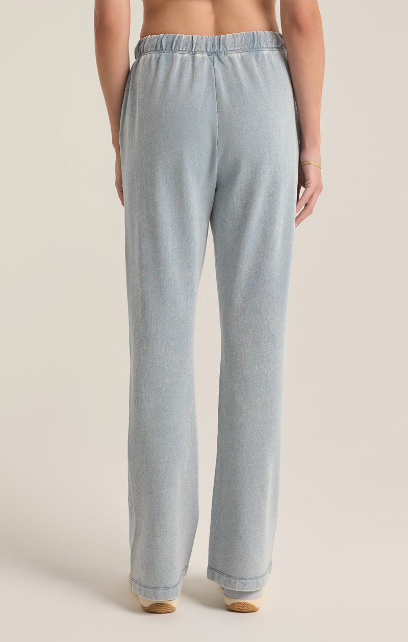 Z Supply Hunter Knit Denim Pant Washed Indigo