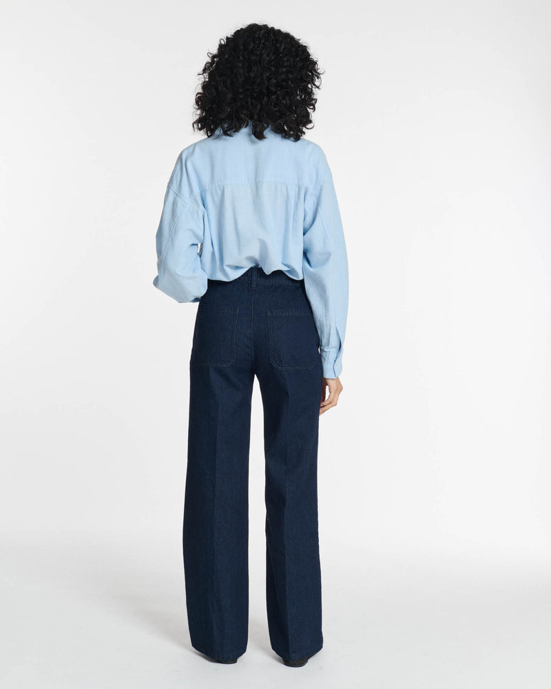 Wide straight jeans SWANN Brut