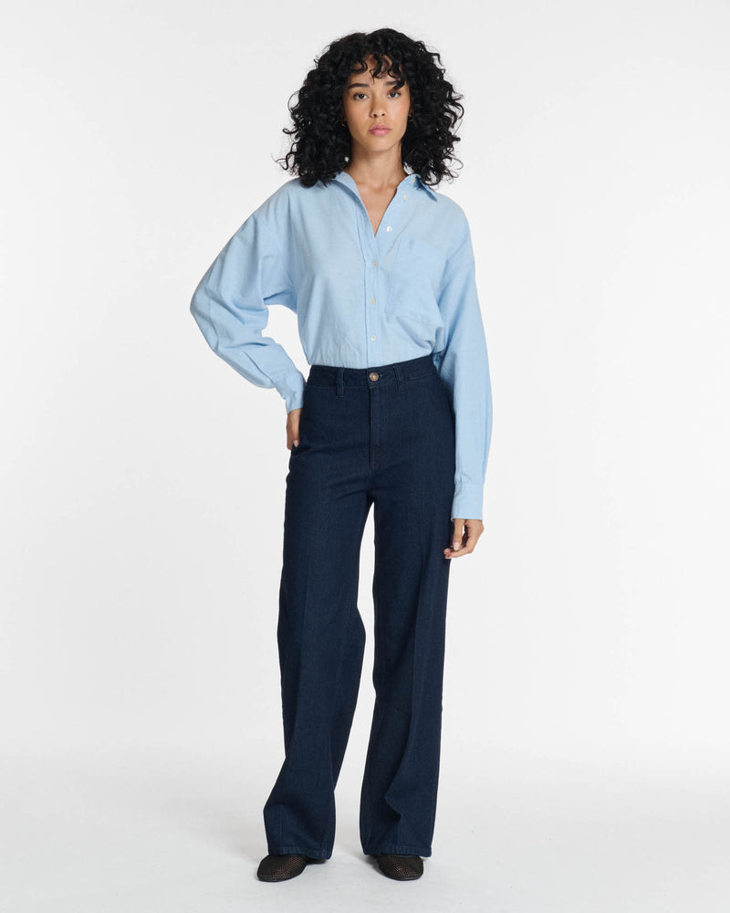 Wide straight jeans SWANN Brut