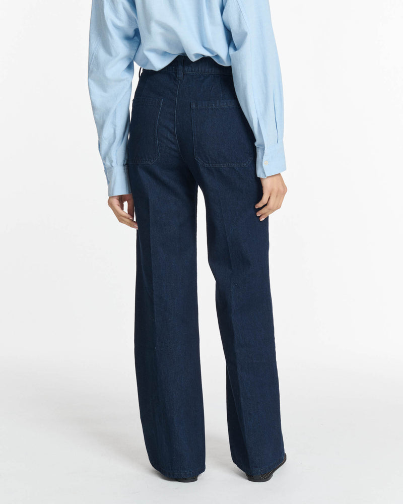 Wide straight jeans SWANN Brut