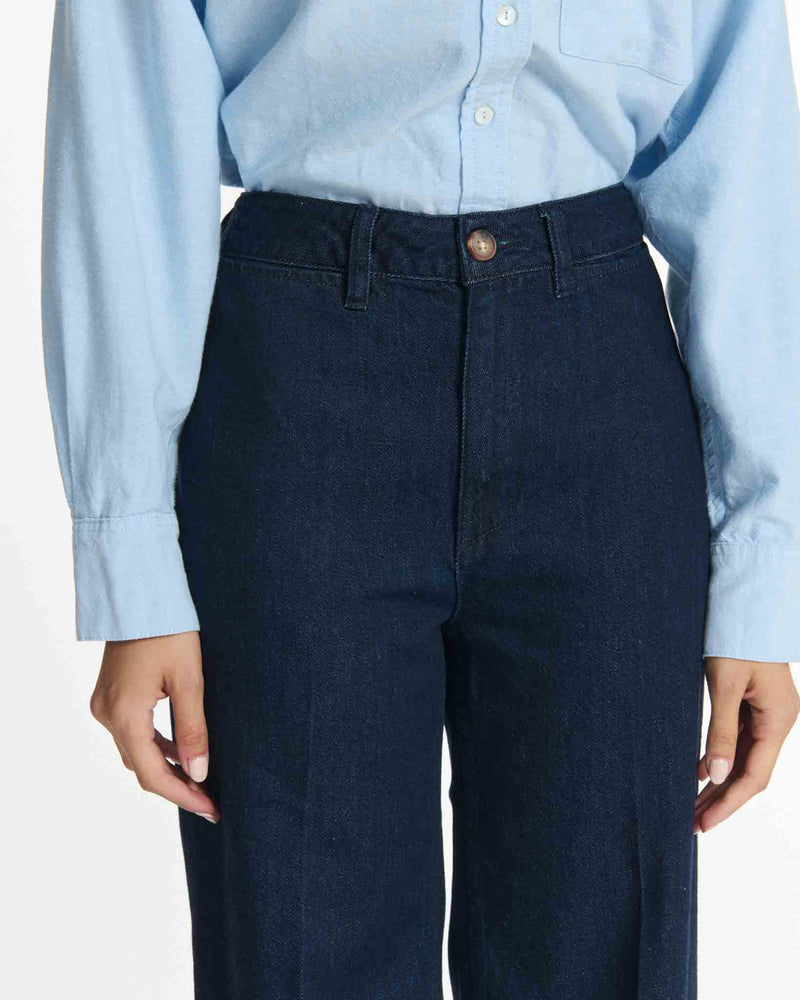 Wide straight jeans SWANN Brut