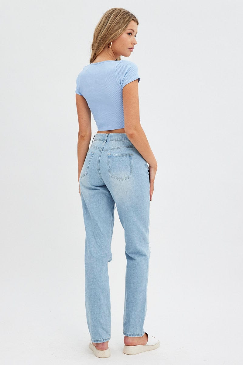 Denim Baggy Denim Jean Mid Rise