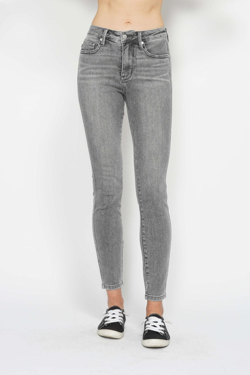 Judy Blue Mid Rise Tummy Control Shield Pockets Skinny Denim Jeans 88862