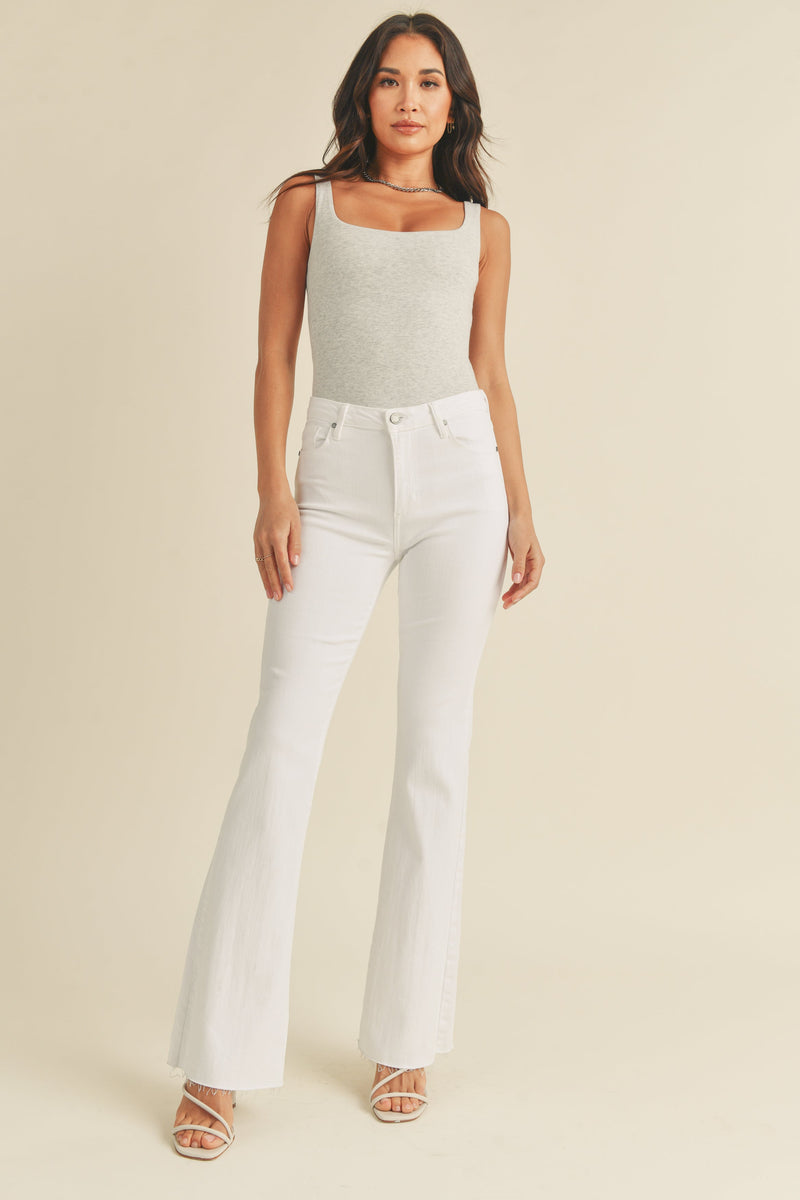 Just Black- High Rise Scissor Cut Flare Jeans