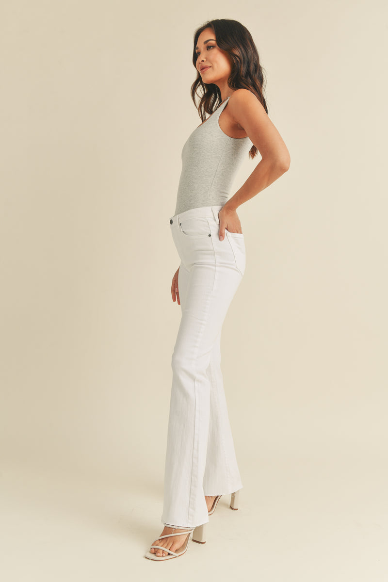 Just Black- High Rise Scissor Cut Flare Jeans