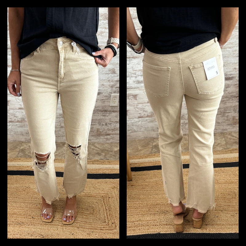 Zenana Acid Wash Colored Denim ~ 5 Colors