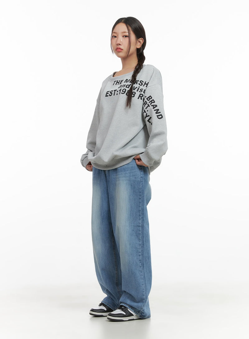 Noelle Wide Fit Denim Pants CO402