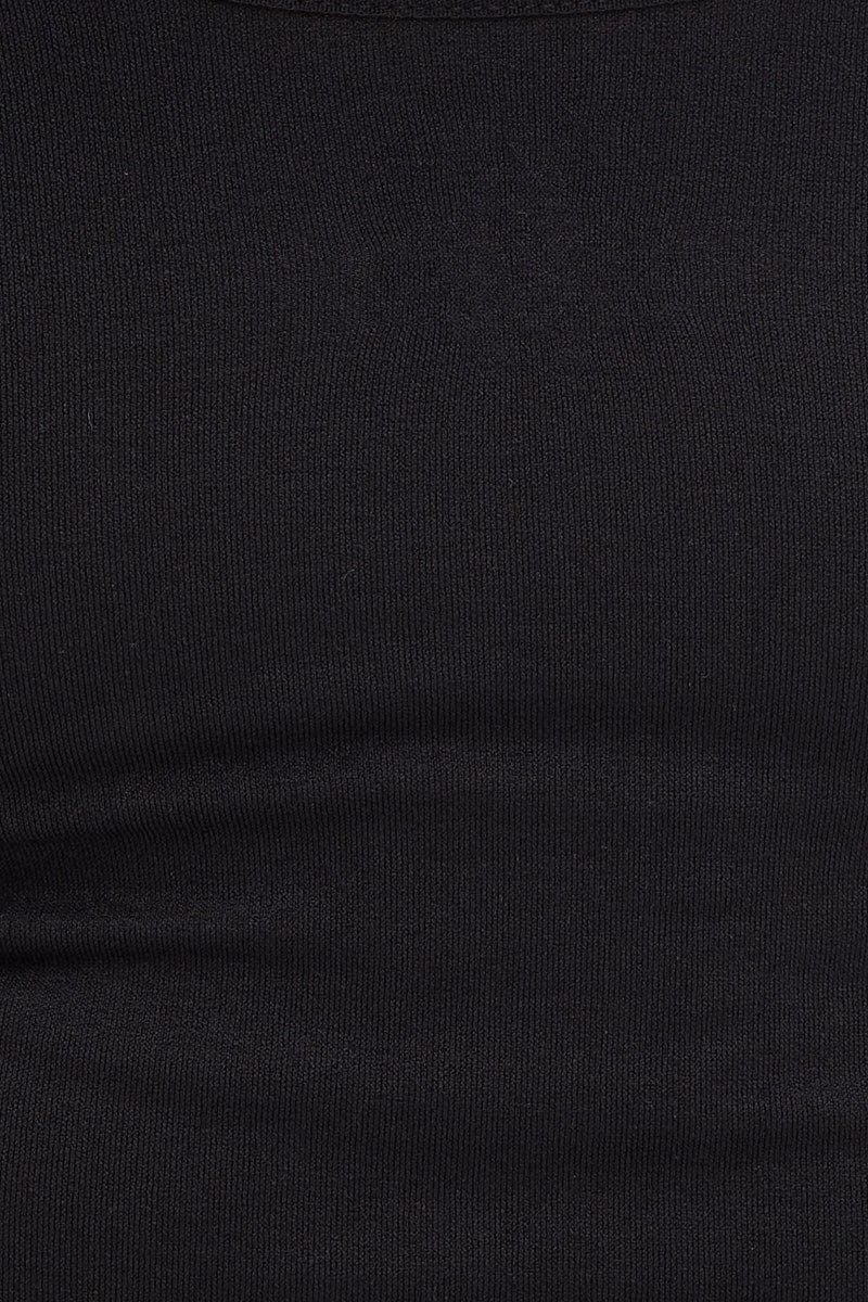 Black Seamless Basic Tank Top
