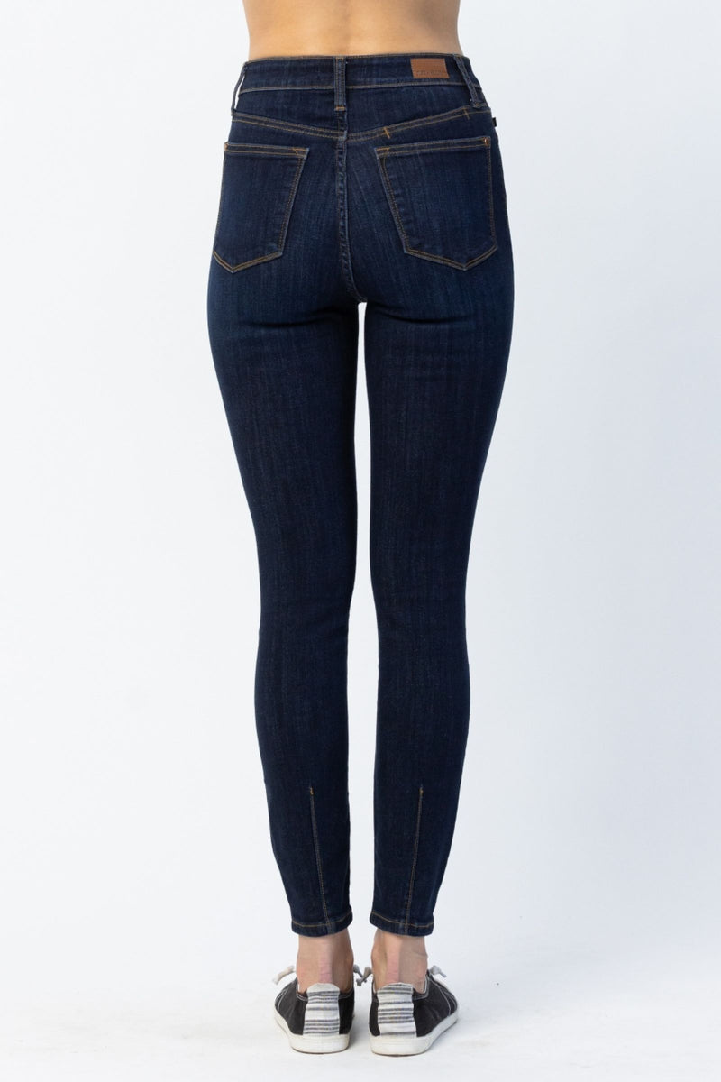 Judy Blue High Waist Back Phone Pocket Yoke Seam Skinny Denim Jeans 82409