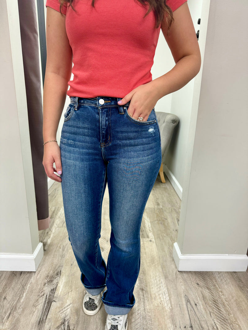 Non Distressed Bootcut Jeans