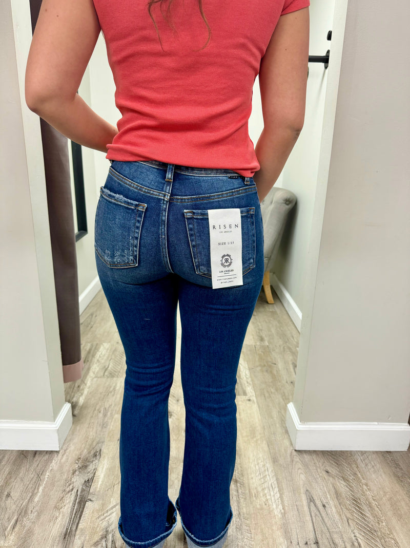 Non Distressed Bootcut Jeans