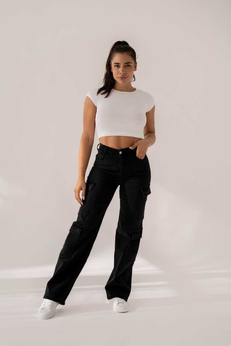 CARGO HIGH RISE - BLACK