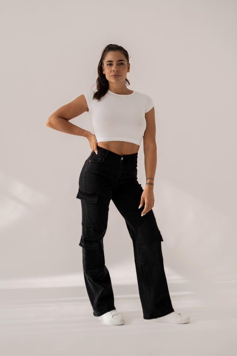 CARGO HIGH RISE - BLACK