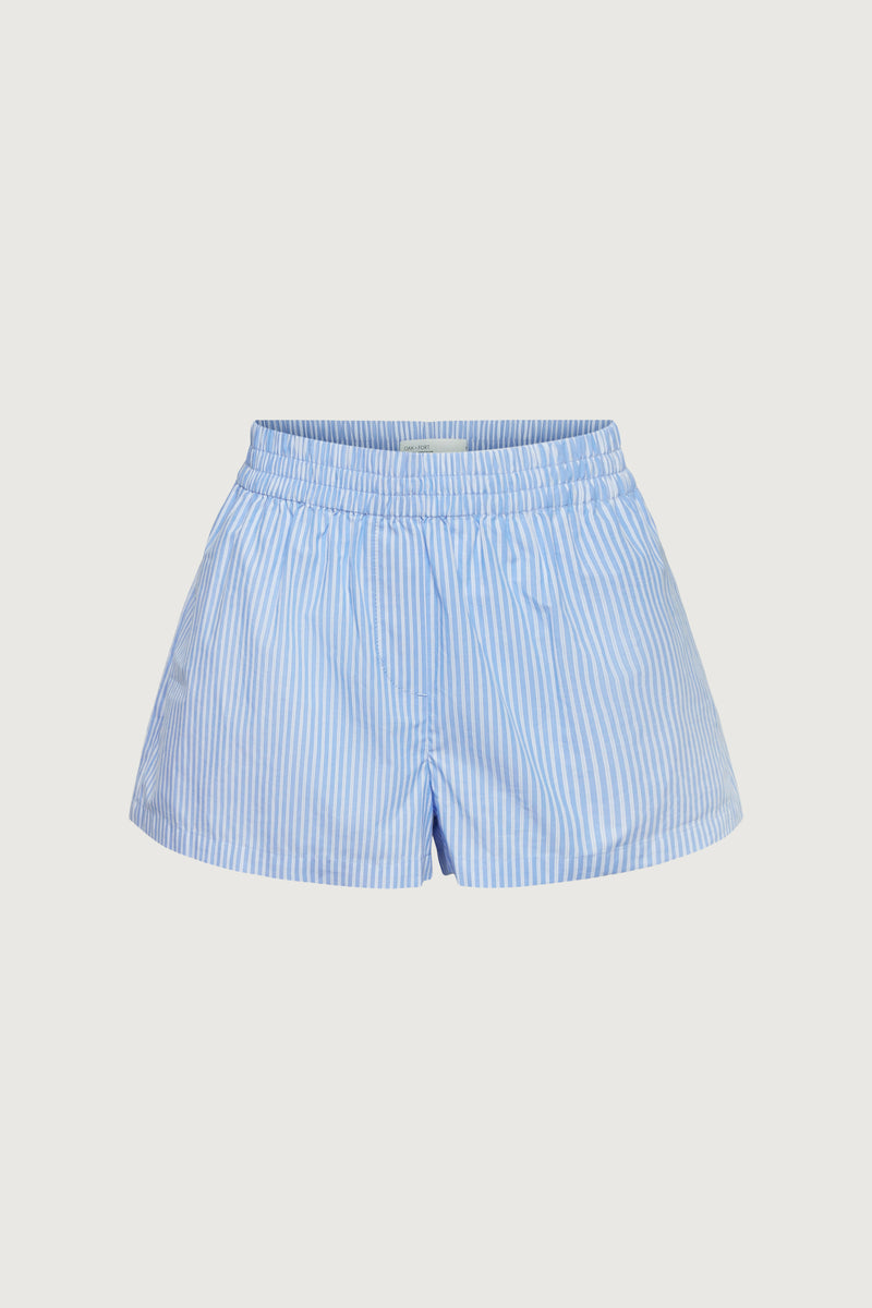 STRIPED COTTON POPLIN BOXER SHORT