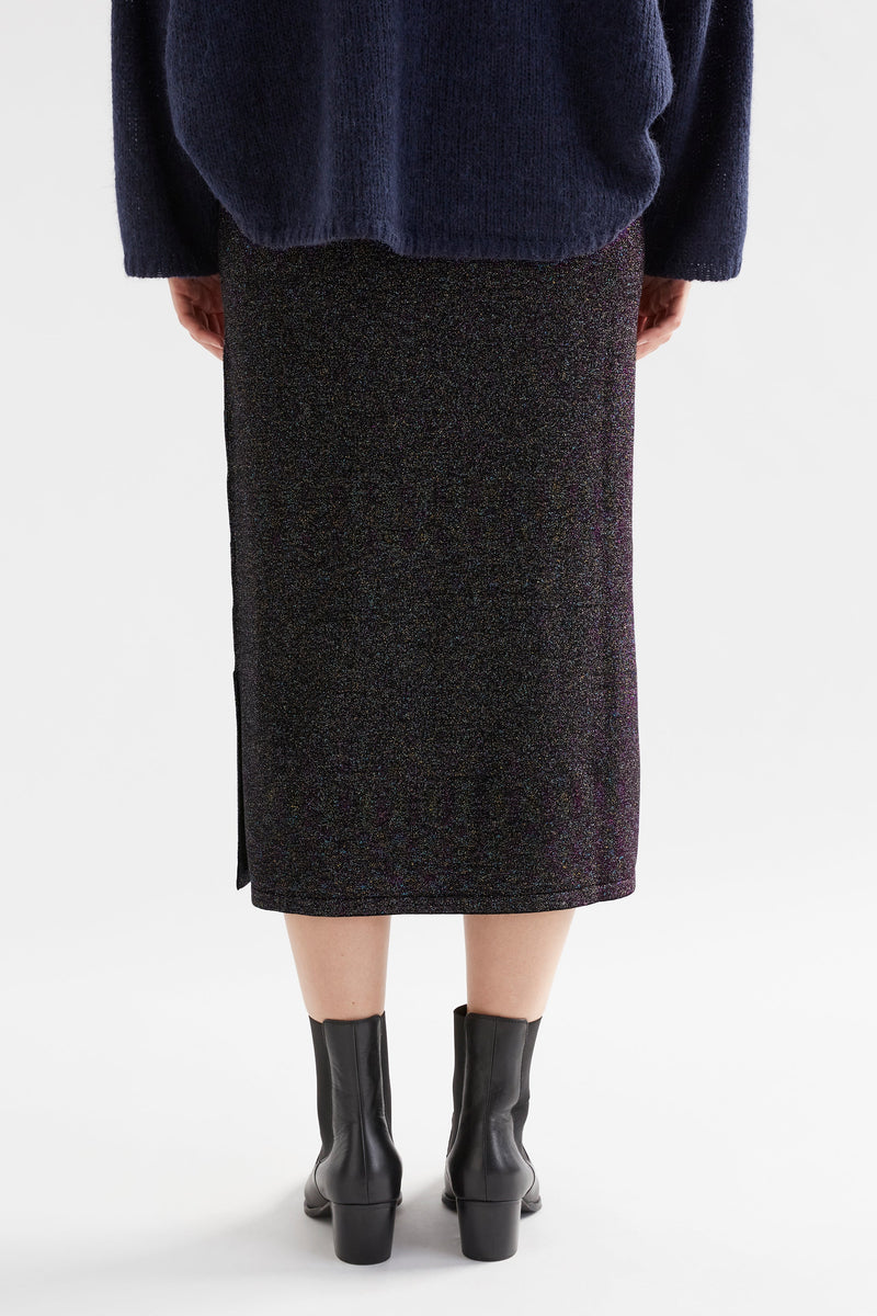 Galaxy Metallic Knit Skirt