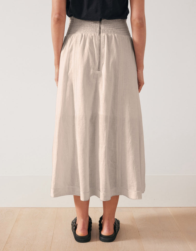 Dakota Linen Skirt - Natural