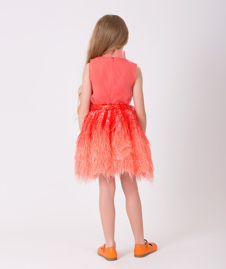 Coral Feathers Skirt