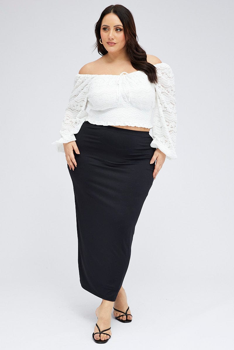 Black Maxi Skirt Supersoft