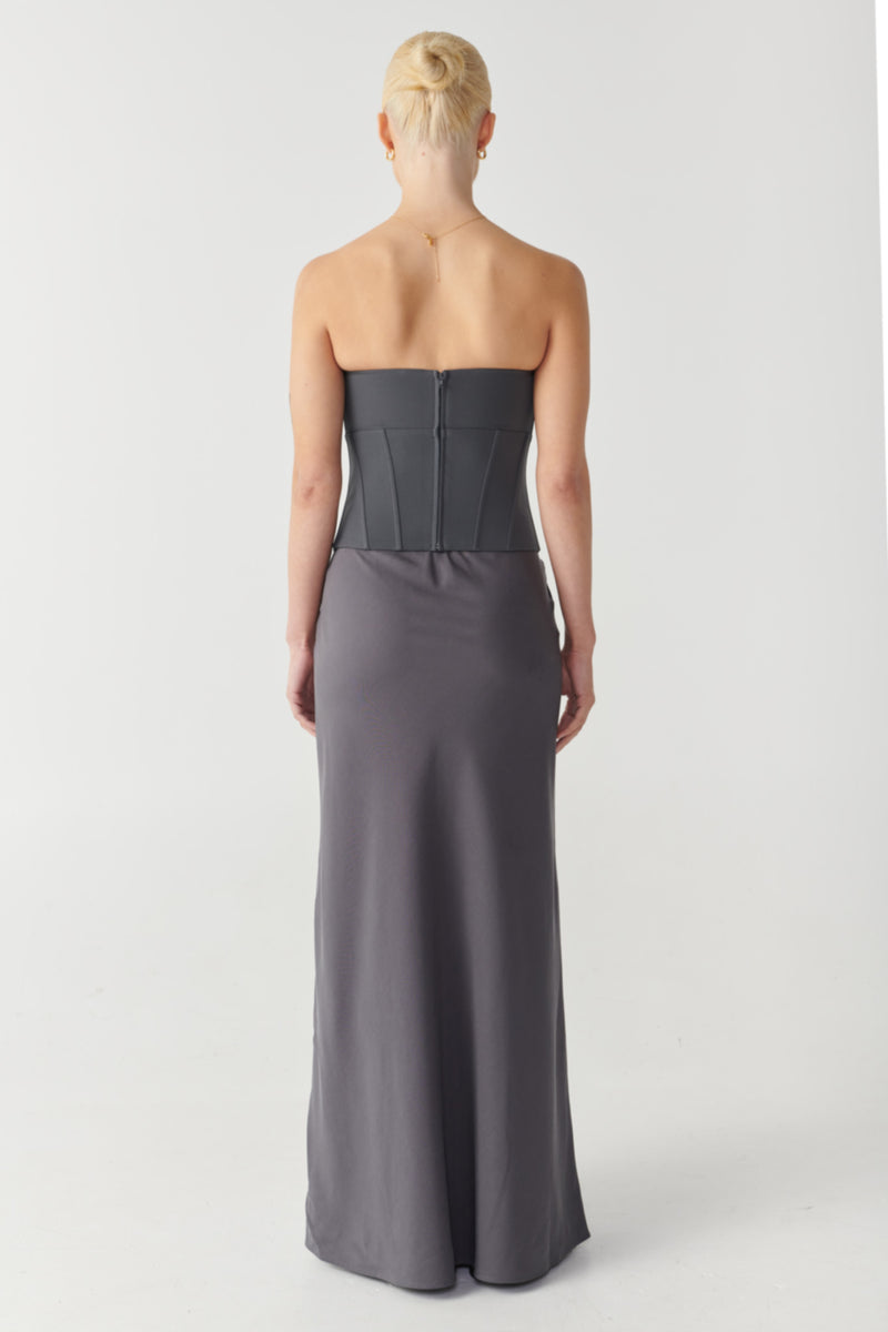 Blair Aline Maxi Skirt - Charcoal