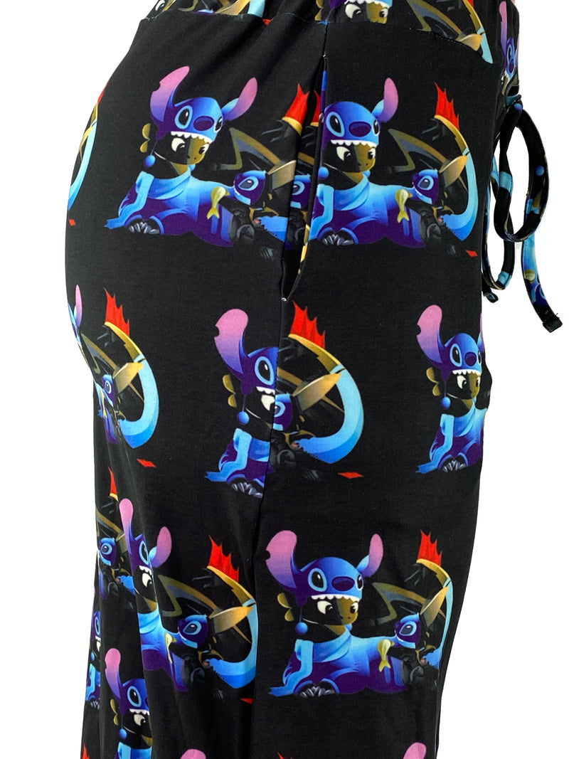 Stitch & Toothless Wearing Masks Weekend Skirt With Pockets