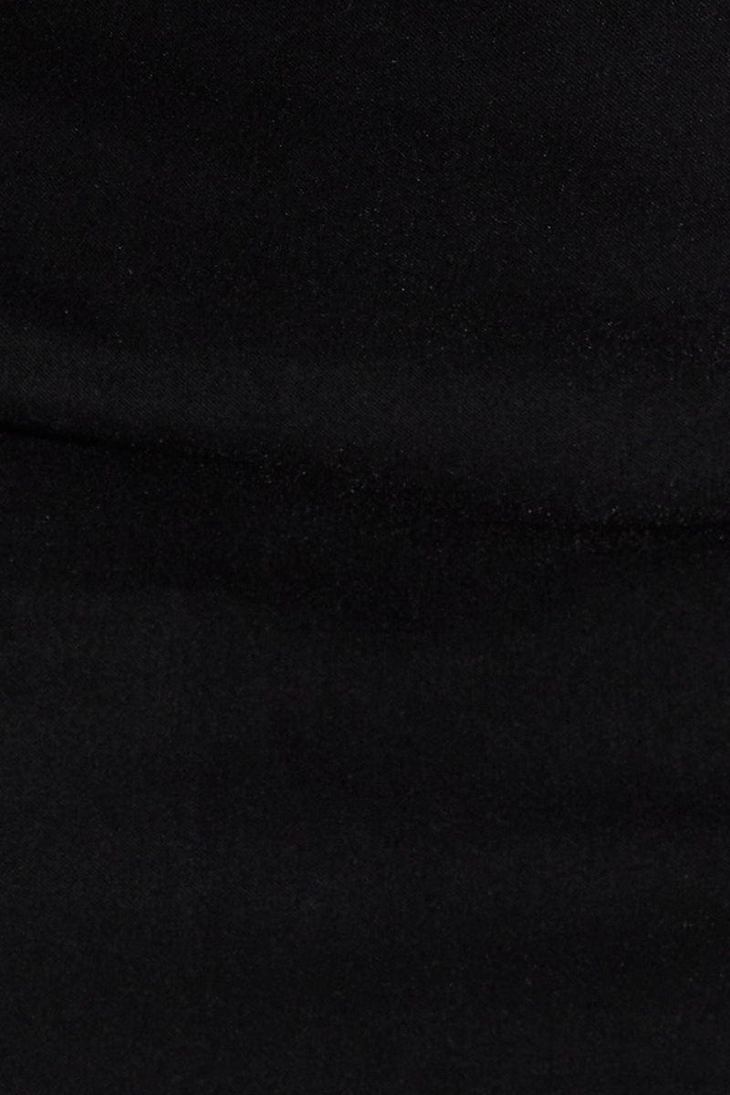 Black Mid Rise Mini Skirt