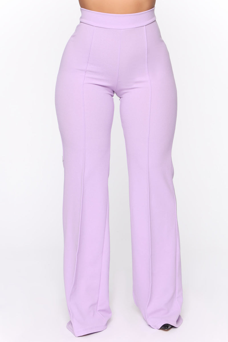 Victoria High Waisted Dress Pants - Lavender