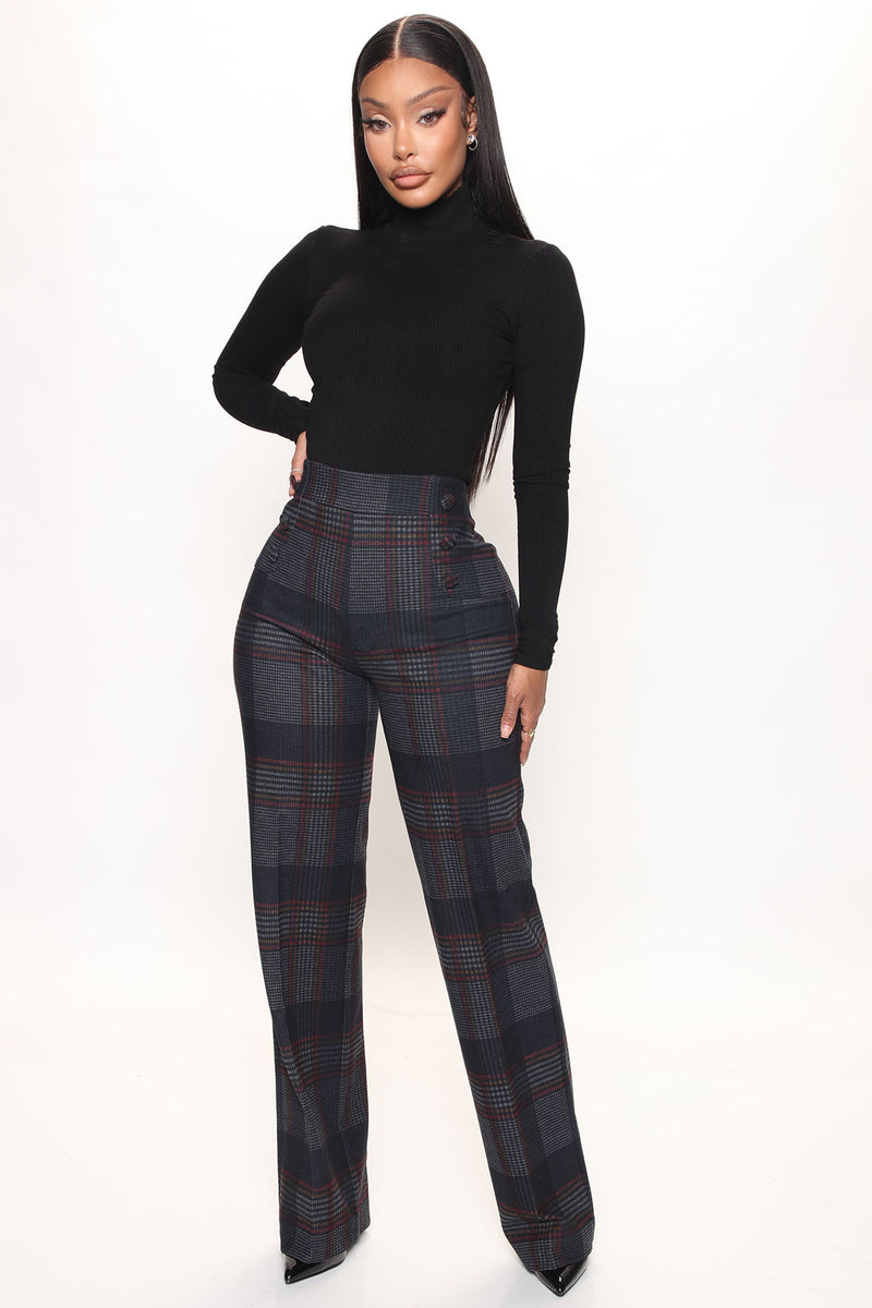Feeling Preppy Wide Leg Pant 33 - Navy/combo