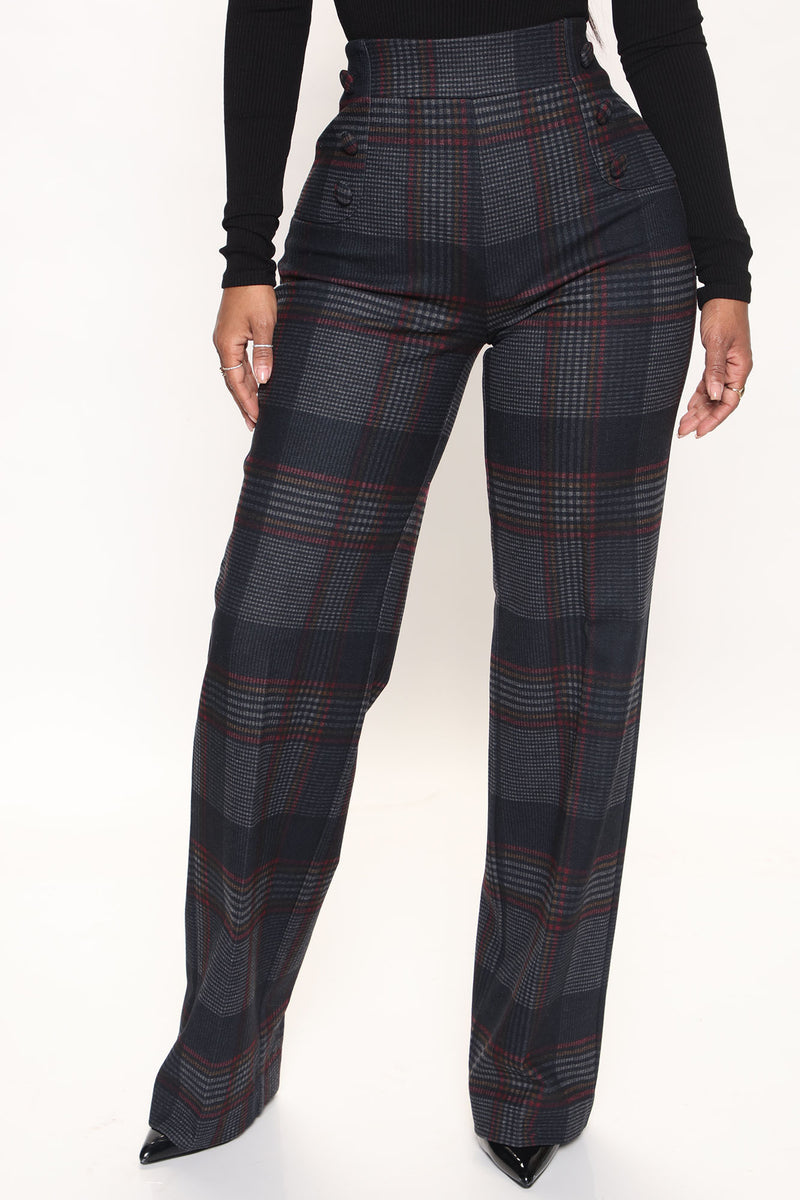 Feeling Preppy Wide Leg Pant 33 - Navy/combo