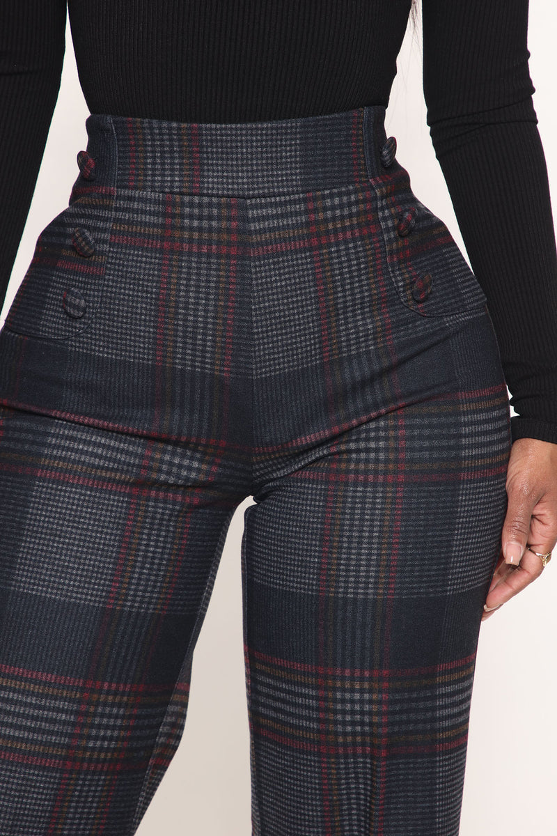 Feeling Preppy Wide Leg Pant 33 - Navy/combo