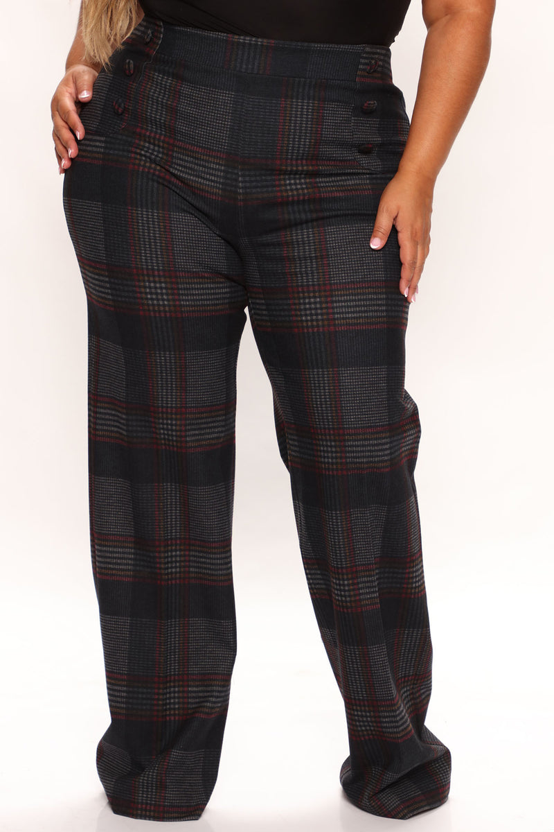 Feeling Preppy Wide Leg Pant 33 - Navy/combo