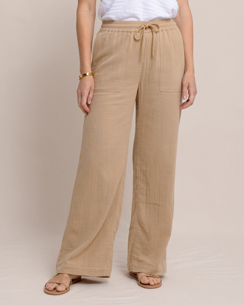 Laken Wide Leg Pant - Travertine