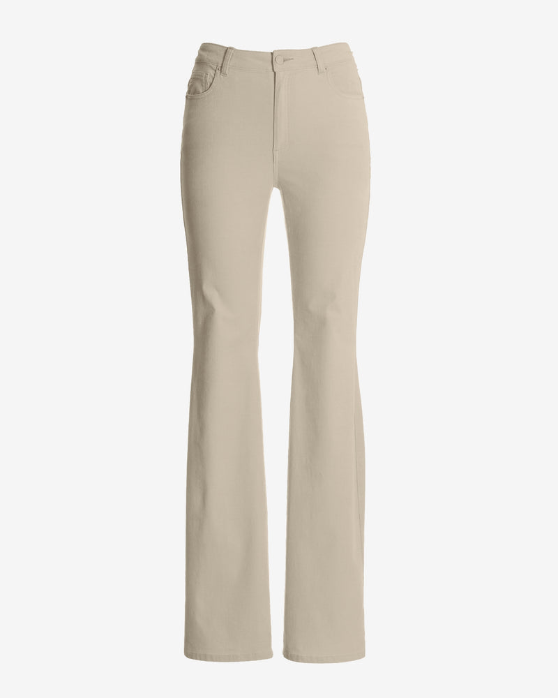 Monterey Velvet Five Pocket Bootcut Pant Winter Cream