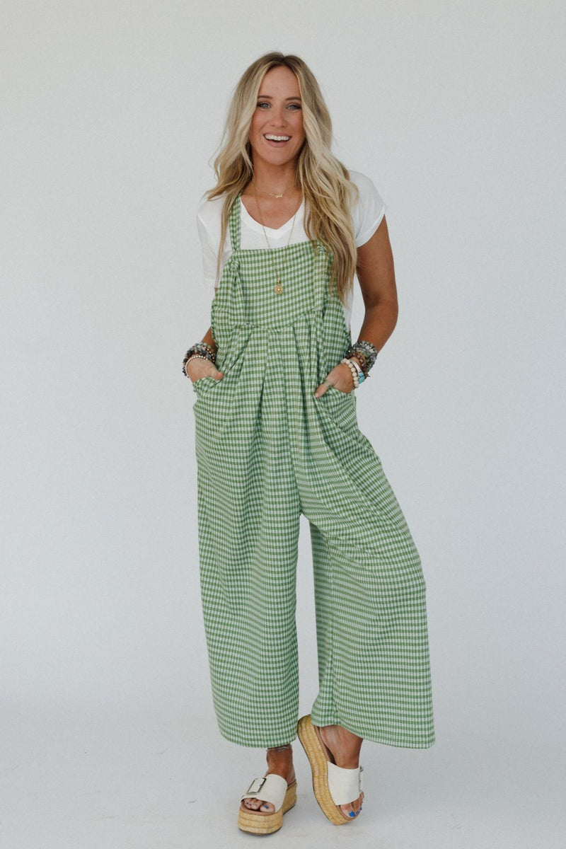 The Nest Under The Palms Jumpsuit - Avocado