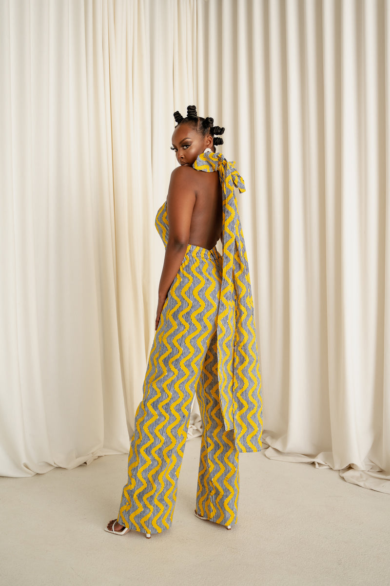 LILY African print infinity jumpsuit (3 LENGTH)