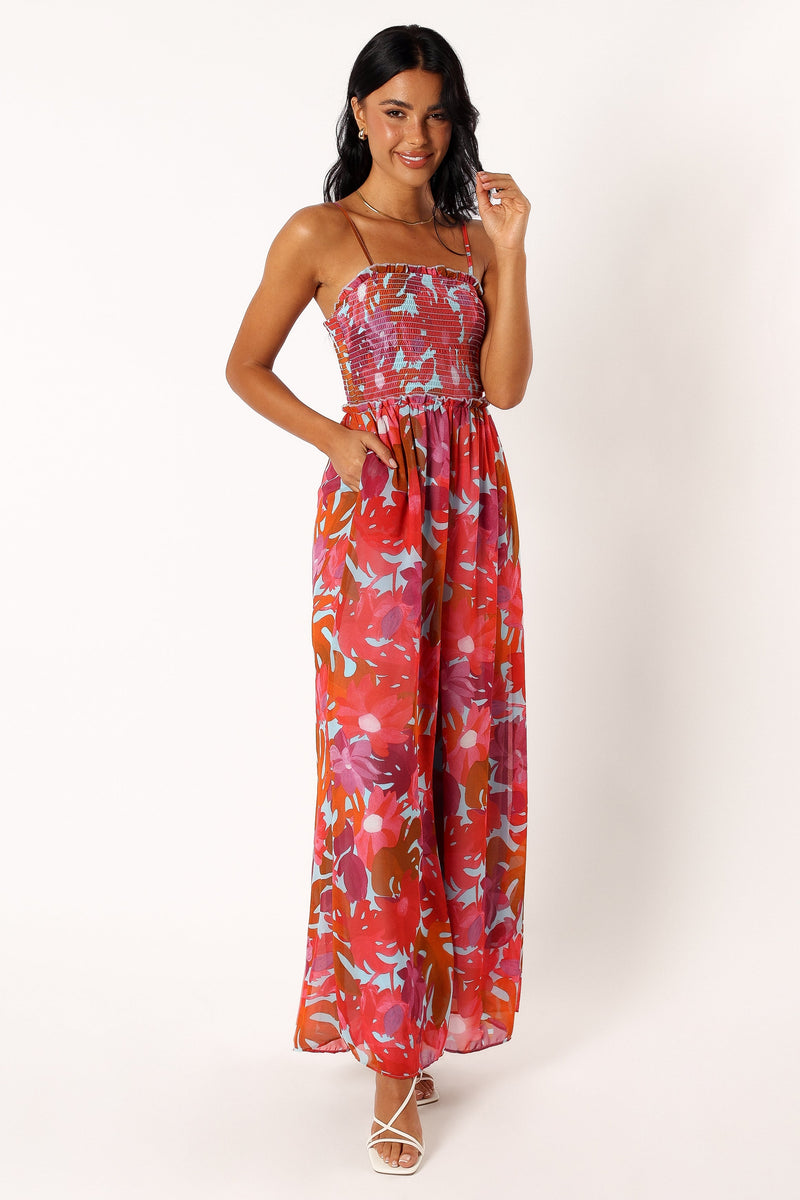 Annalise Jumpsuit - Pink Azalea