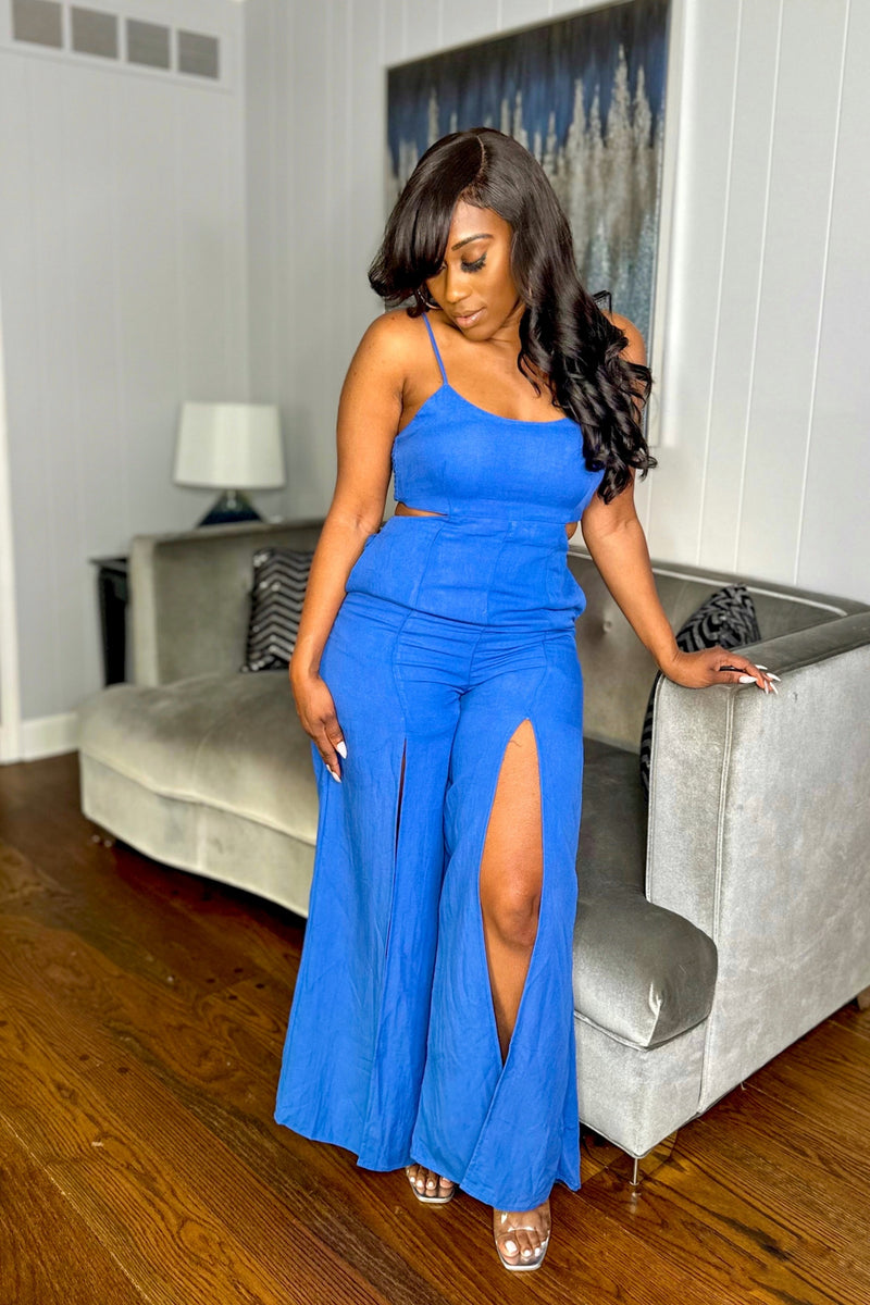 FRONT SLIT JUMPSUIT