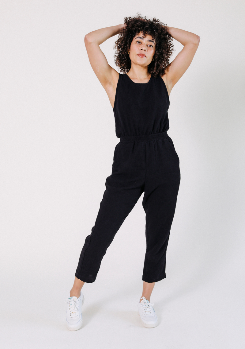 Jameela Organic Cotton Jumpsuit - Black