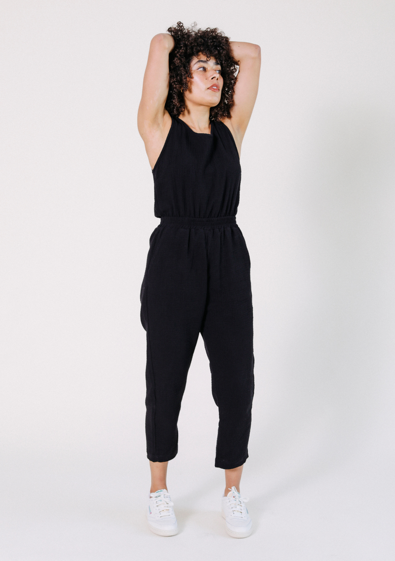 Jameela Organic Cotton Jumpsuit - Black