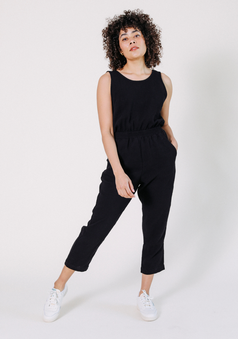 Jameela Organic Cotton Jumpsuit - Black