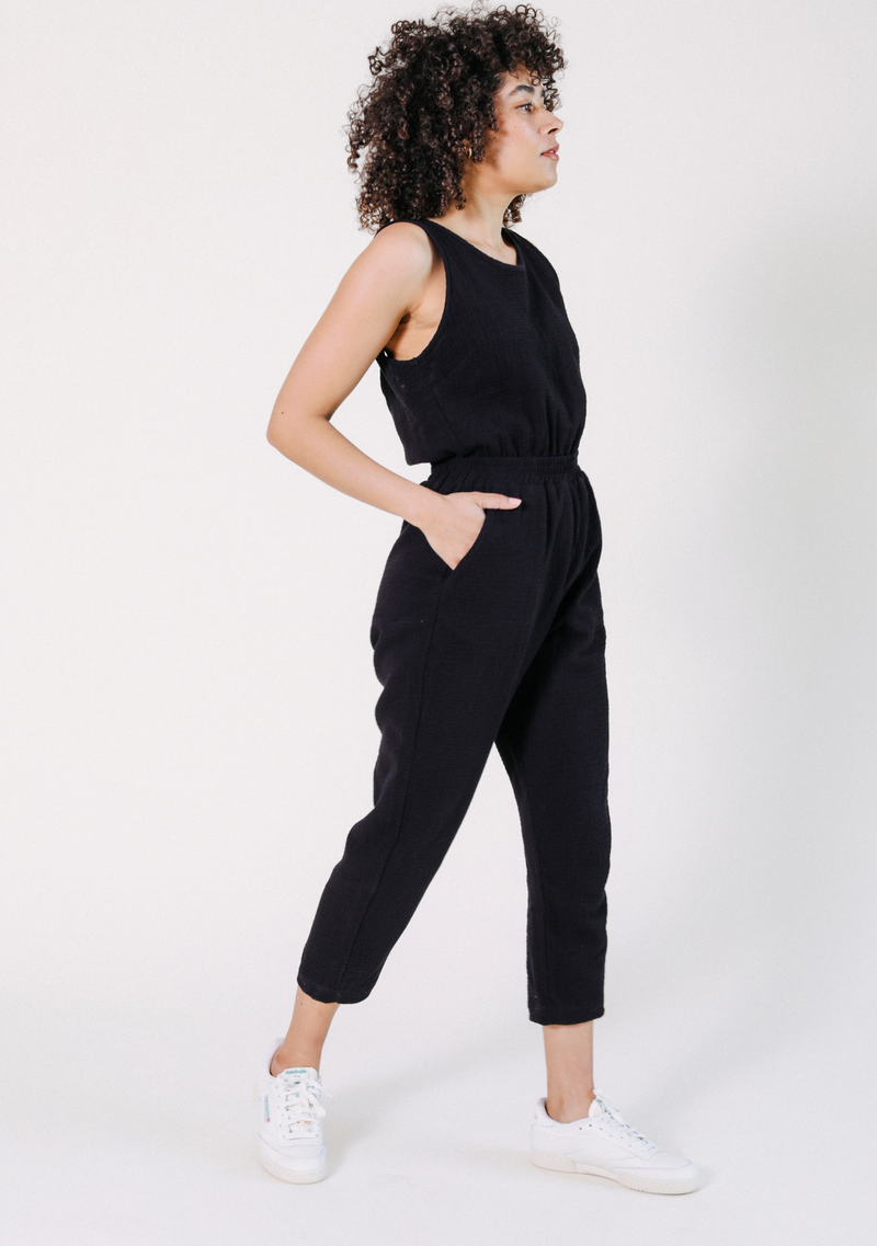 Jameela Organic Cotton Jumpsuit - Black