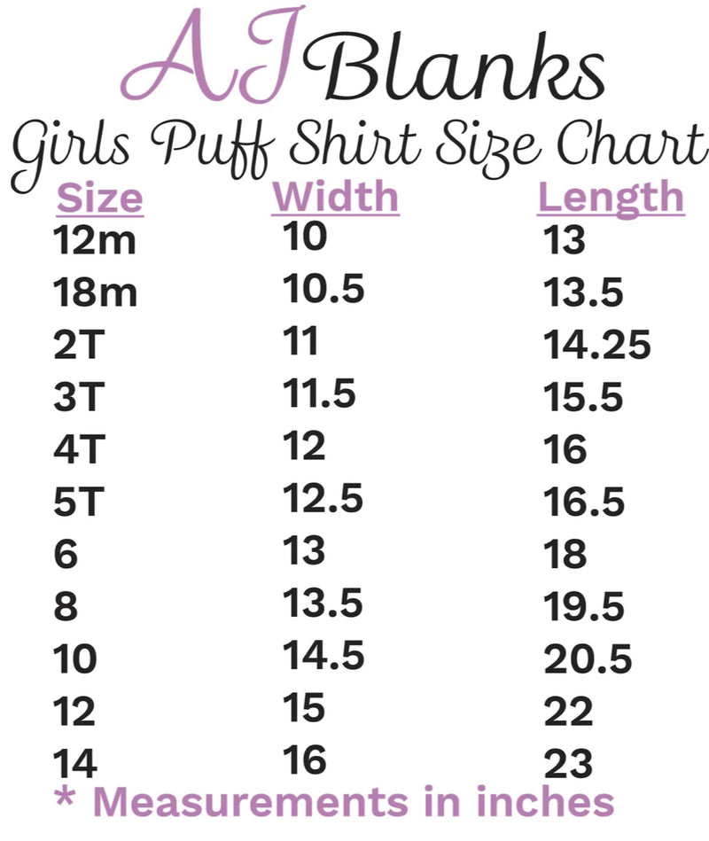 Girl's SUBLIMATION PUFF Short Sleeve Shirt