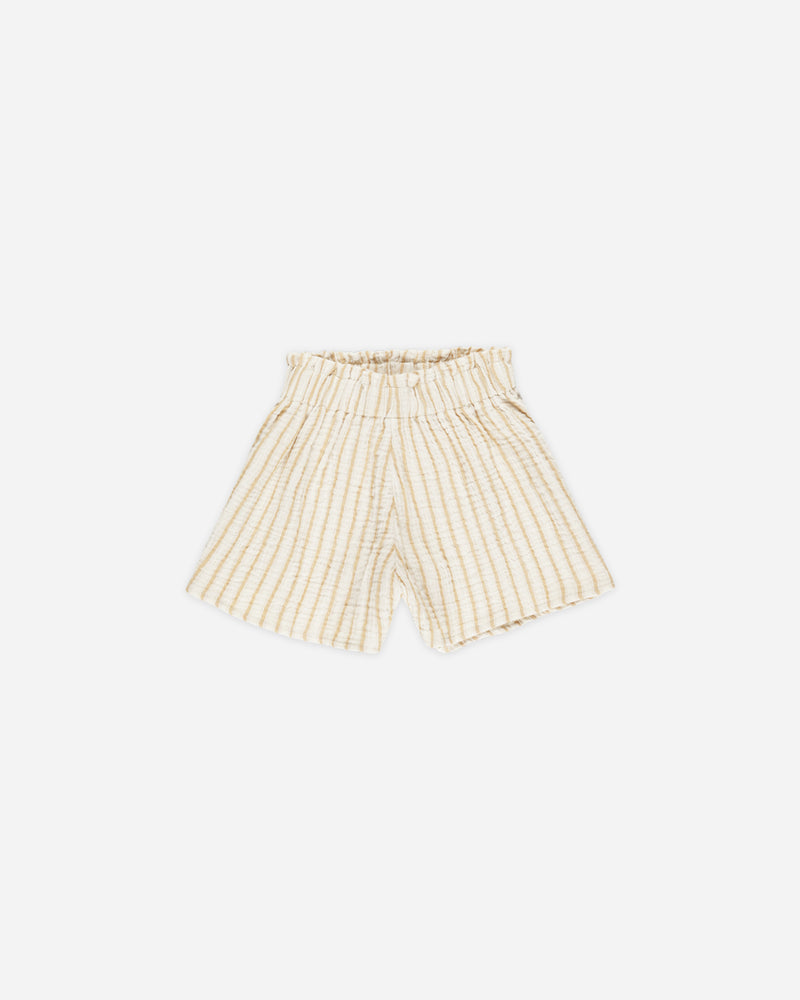 Remi Shorts || Marigold Stripe