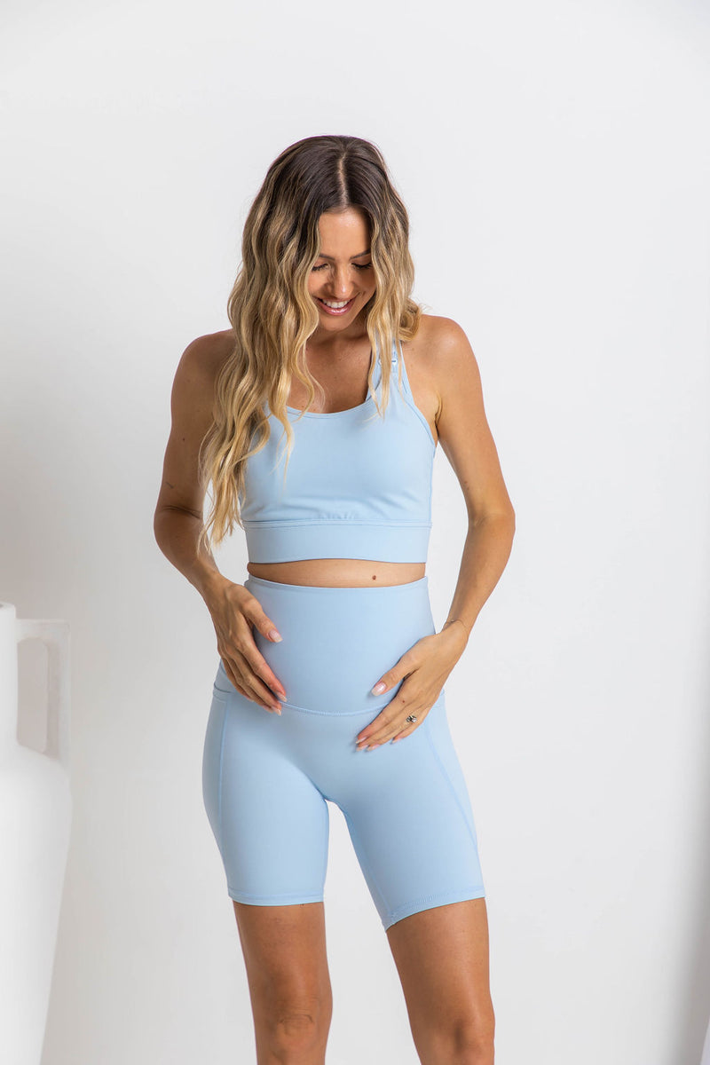 THE EVERYDAY HIGH RISE SHORT - BABY BLUE