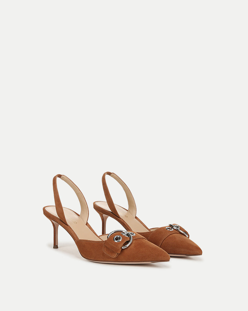 Roxy Suede Slingback Pump