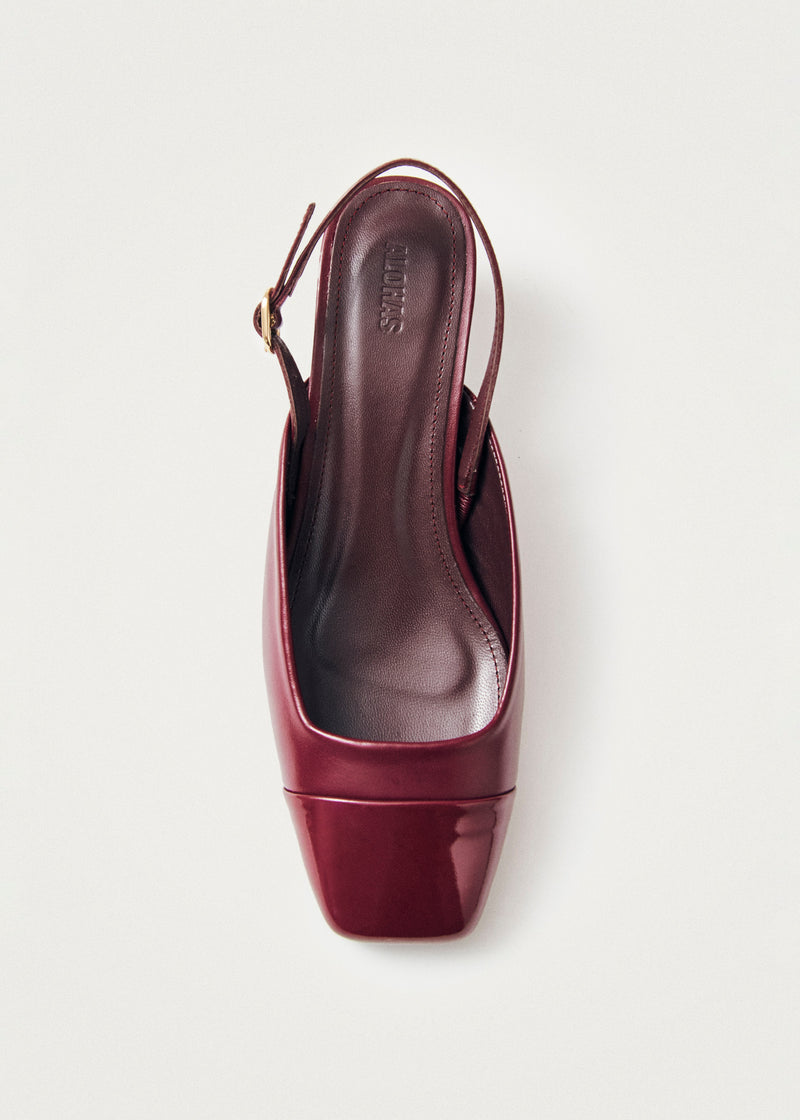 Lindy Bliss Burgundy Leather Pumps