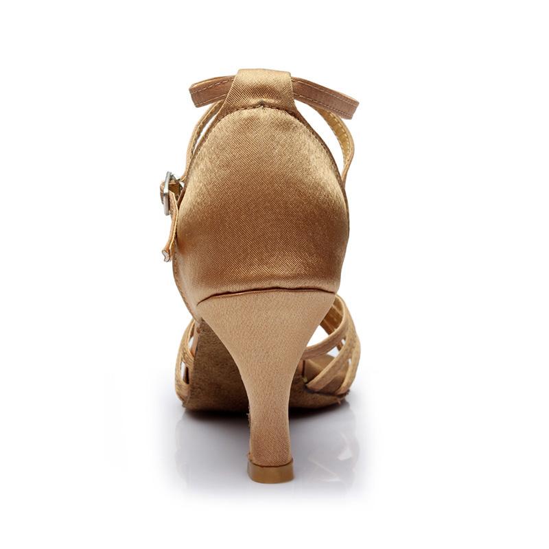 Women's Leather 5.5cm/7.5cm Heels Strappy Knot Latin Dance Shoes Ballroom Dance Shoes