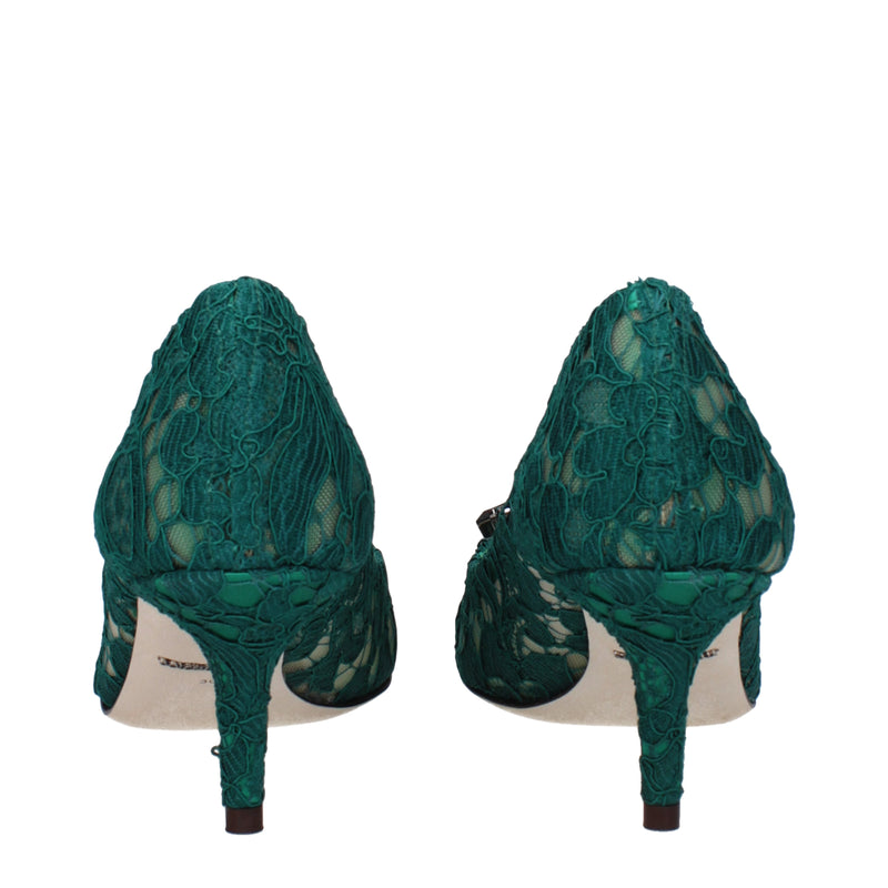 Dolce&Gabbana Pumps Women Lace Green/Forest